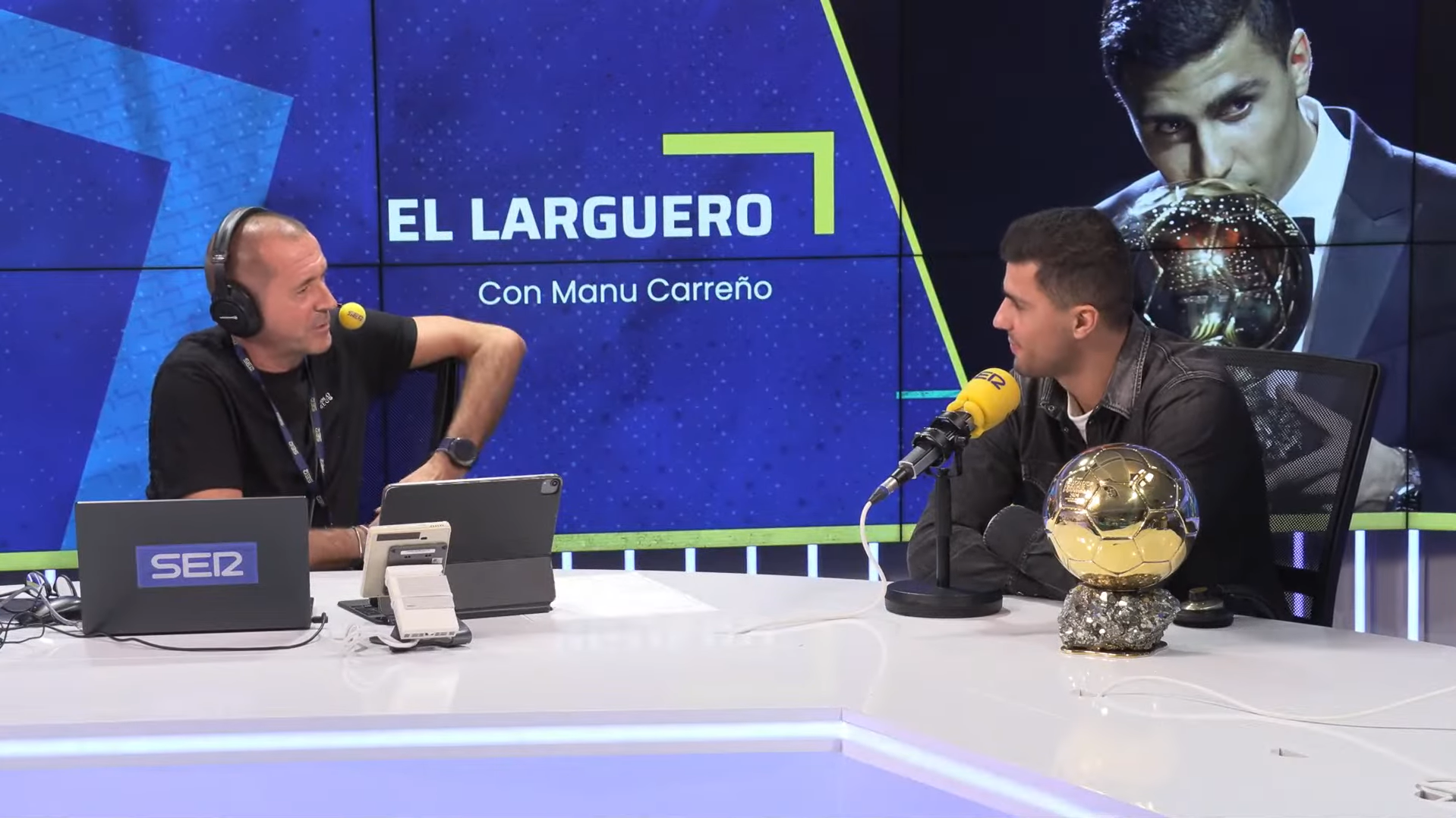 Rodri Hernández en El Larguero con Manu Carreño