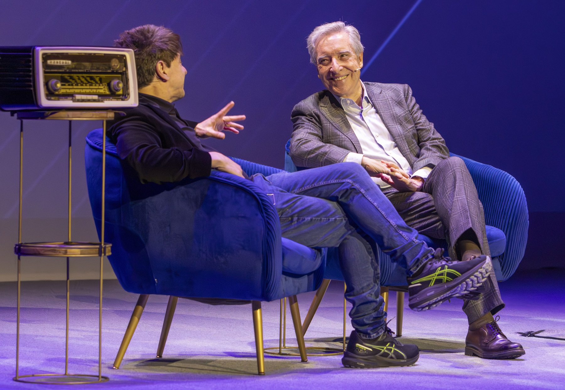 Juan Carlos Ortega e Iñaki Gabilondo en el Centenario de Radio Sevilla